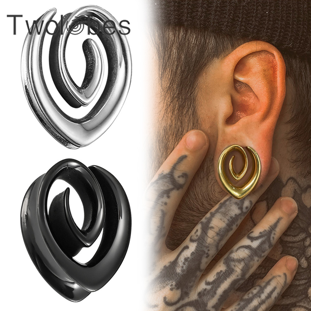 Body Jewelry Hangers - Twolobes 2 adet Spiral basit eyer