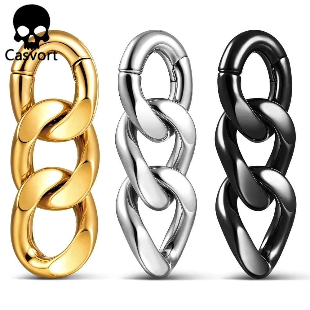 Body Jewelry Hangers - Casvort 2 adet 4mm 6G zincir