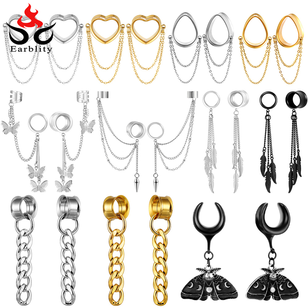 Body Jewelry Hangers - Osbourney 2 adet paslanmaz çelik moda