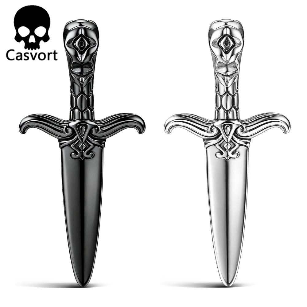 Body Jewelry Hangers - Casvort 2 adet paslanmaz çelik bıçak