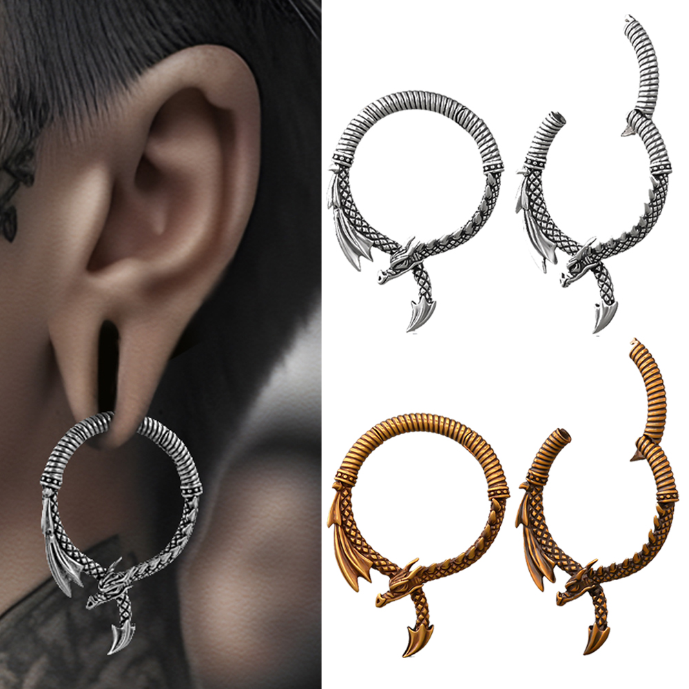 Body Jewelry Hangers - Gerilmiş Dangle kulaklar için ejderha kulak