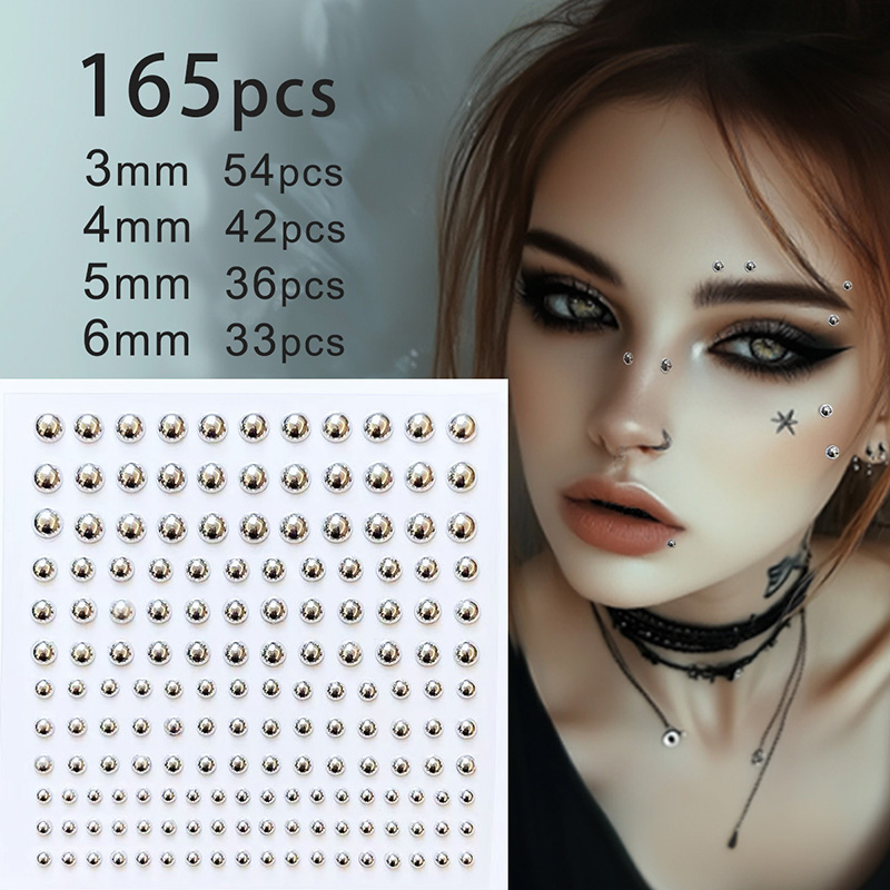 Body Jewelry Diamond - 3D Yüz Gözler Parti Makyaj Dövme