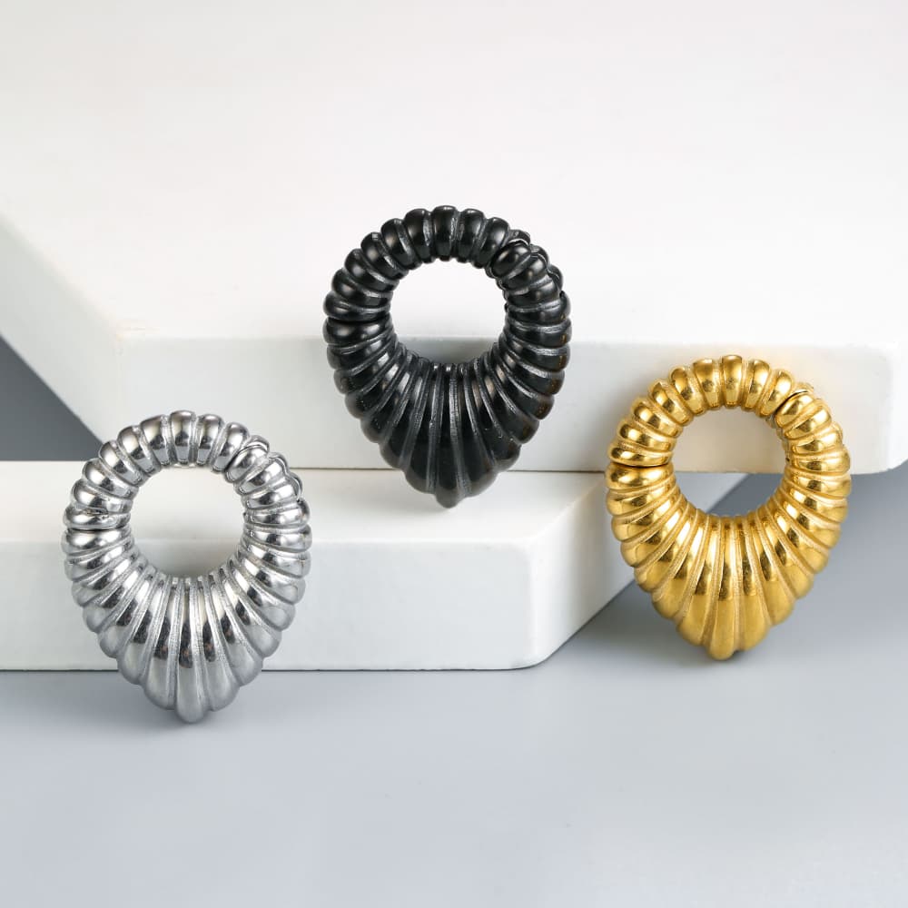 Body Jewelry Hangers - Twolobes 2 adet 316L paslanmaz çelik