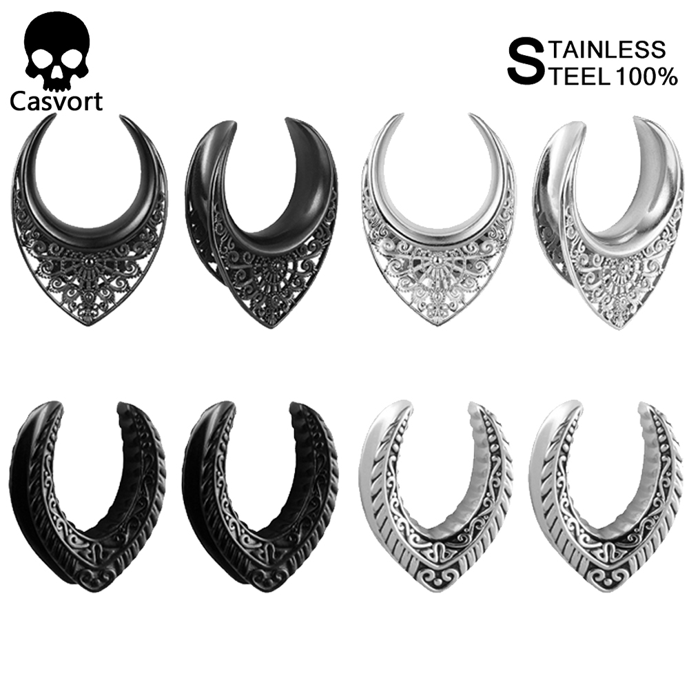 Body Jewelry Hangers - Casvort 2 adet Vintage eyer tünelleri