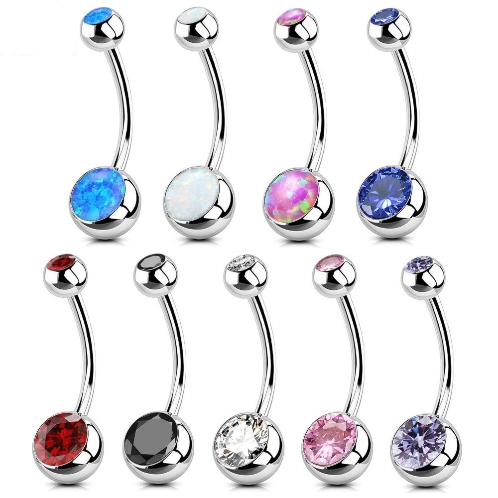 Body Jewelry Belly Button Rings - Yüksek Kaliteli Titanyum Malzeme Göbek Piercingleri