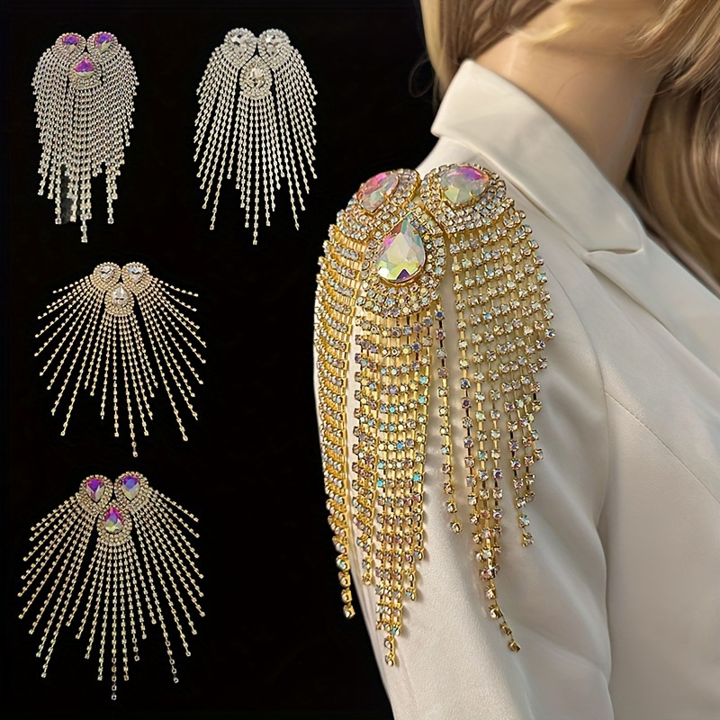 Body Jewelry Diamond - Büyük Boy Su Damlası Şeklinde Püsküllü