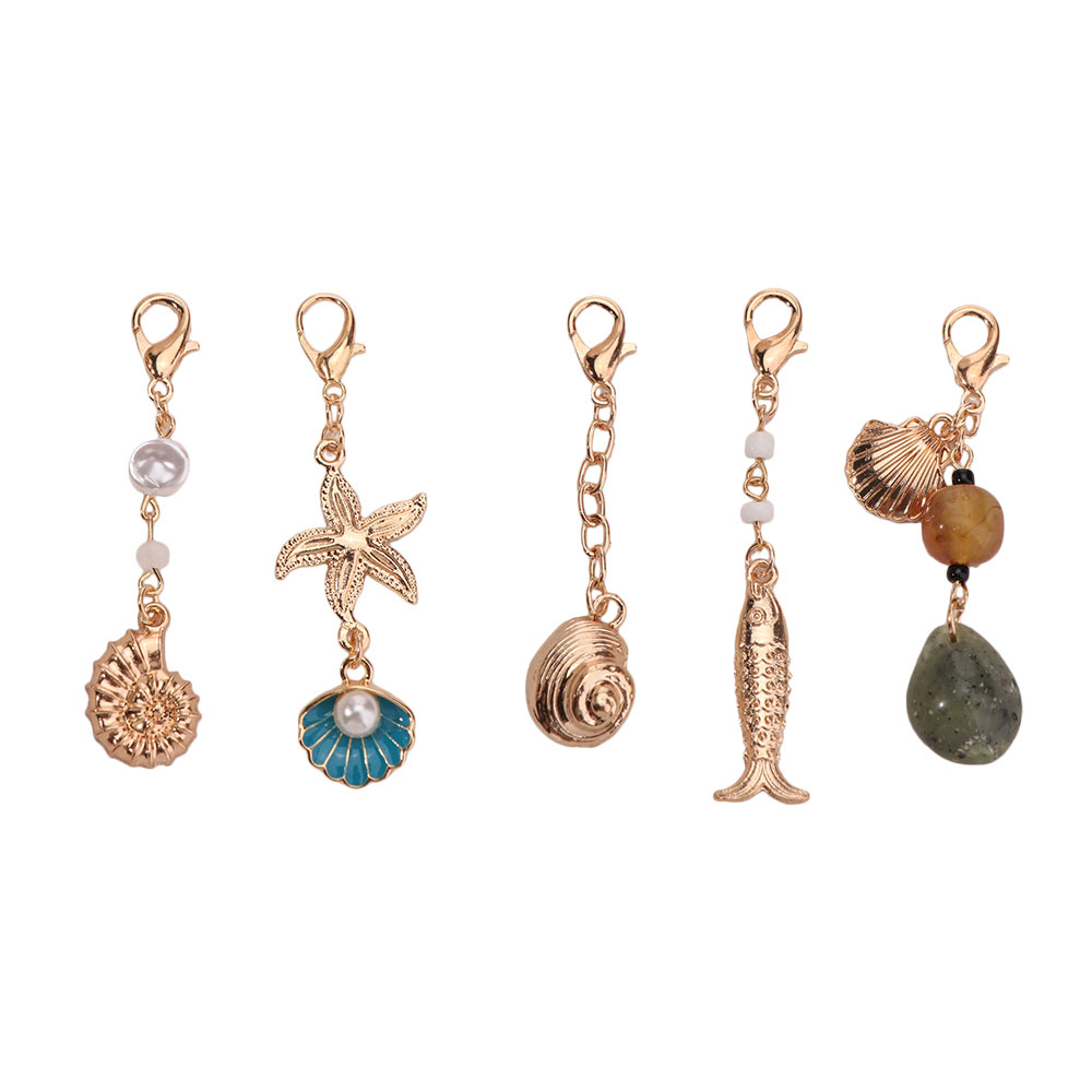 Body Jewelry Hangers - Sevimli Askı Balık Kabuğu Anahtarlık Alaşım