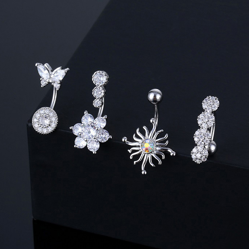Kristal göbek göbek piercingi  - Body Jewelry Belly Button Rings incelemesi ve fiyatı