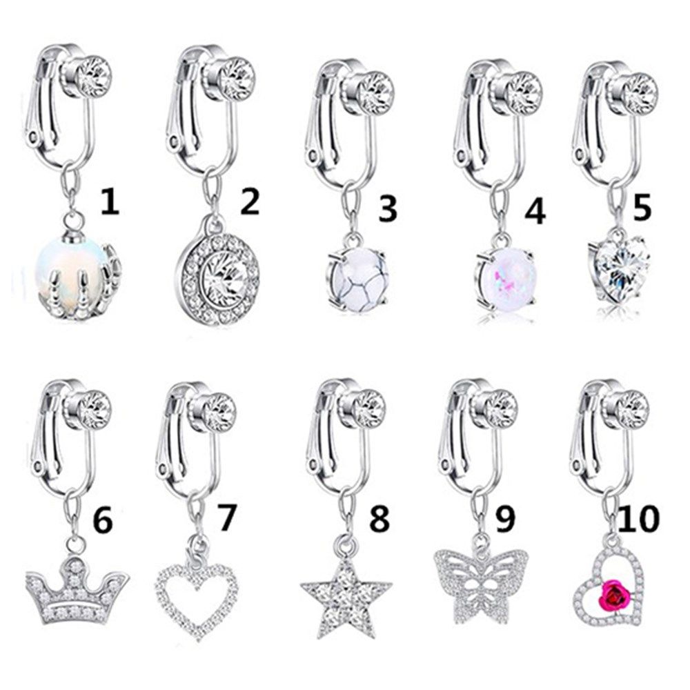 Aksesuarları klipsli küpe kıkı - Body Jewelry Belly Button Rings incelemesi ve fiyatı