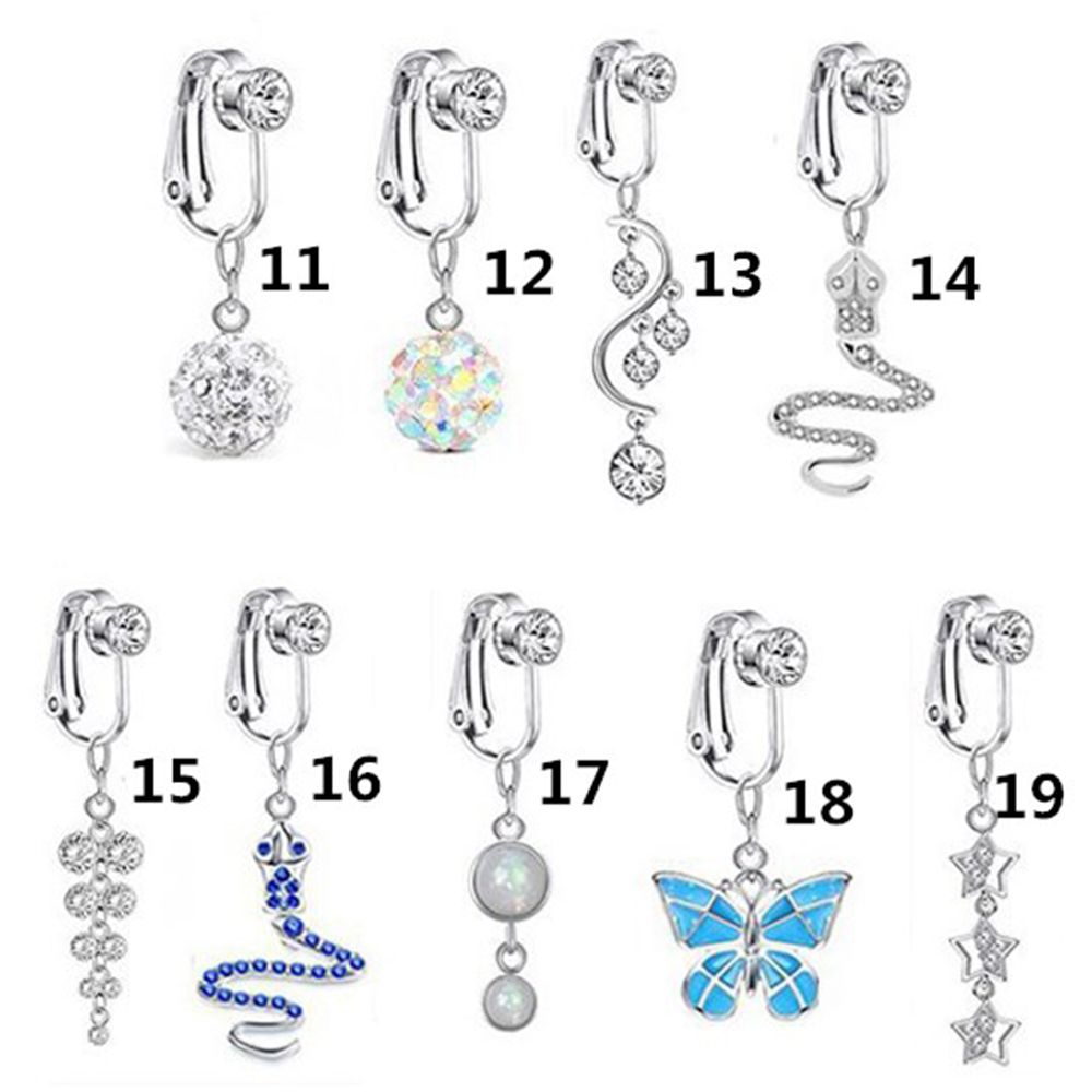 Aksesuarları klipsli küpe kıkı - Body Jewelry Belly Button Rings incelemesi ve fiyatı