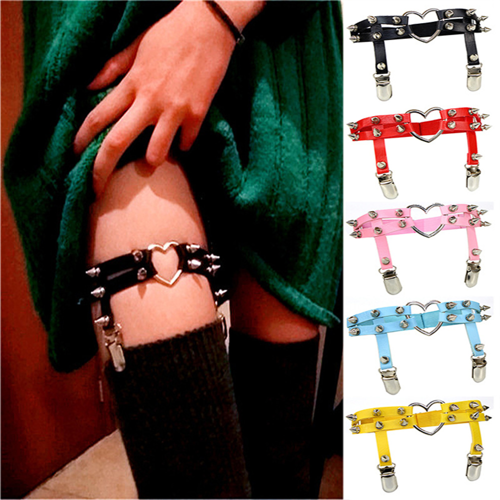1 adet kadın Punk Goth kalp PU - Body Jewelry In Bulk incelemesi ve fiyatı