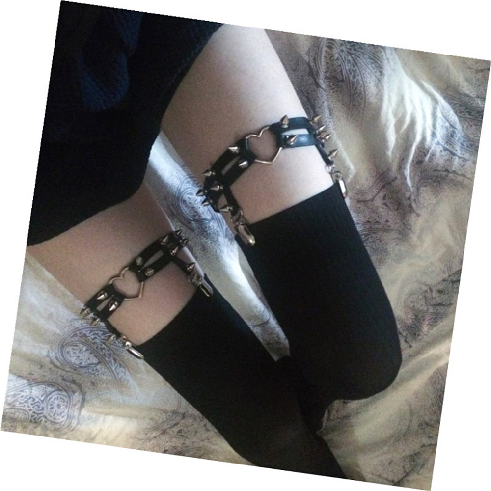 1 adet kadın Punk Goth kalp PU - Body Jewelry In Bulk incelemesi ve fiyatı