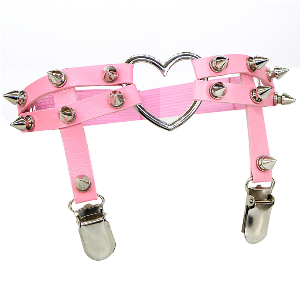 1 adet kadın Punk Goth kalp PU - Body Jewelry In Bulk incelemesi ve fiyatı