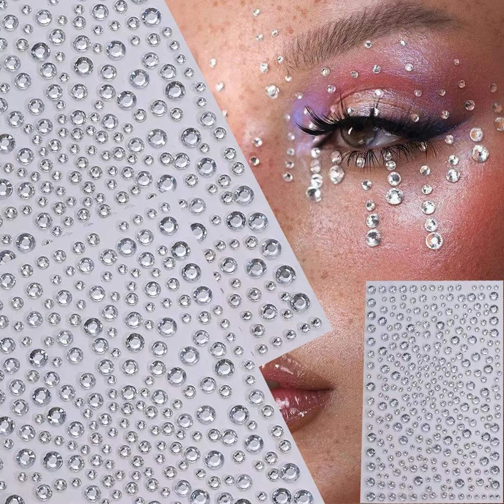 1 sayfa gümüş-beyaz parıltılı  - Body Jewelry Diamond incelemesi ve fiyatı