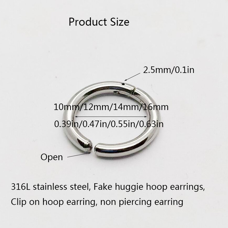 2/6 adet sahte geniş halkalı k - Body Jewelry And Earrings incelemesi ve fiyatı