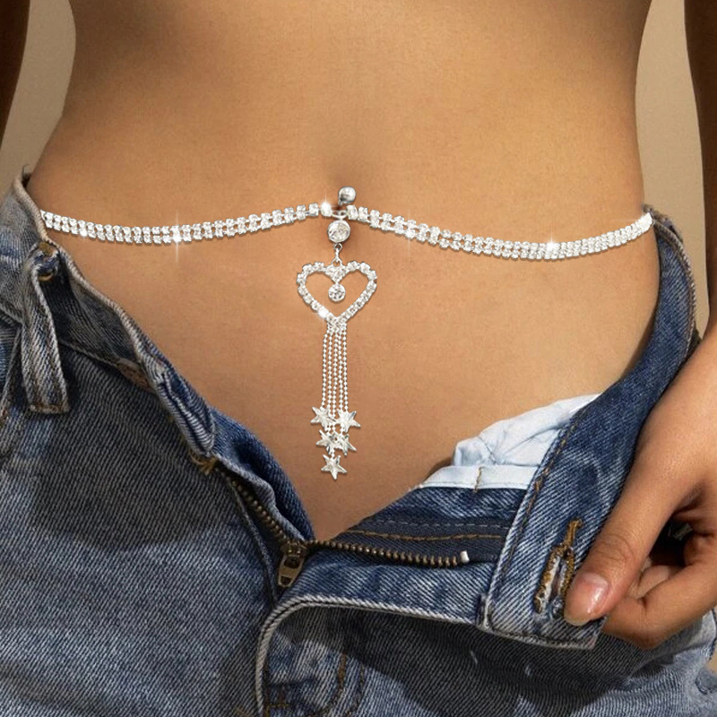 GLAMing Boho Kalp Dangle Rhine - Body Jewelry Belly Button Rings incelemesi ve fiyatı