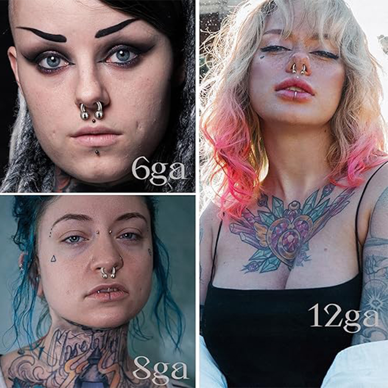1 adet 18G-00G büyük Ölçülü Pa - Body Jewelry Hangers incelemesi ve fiyatı
