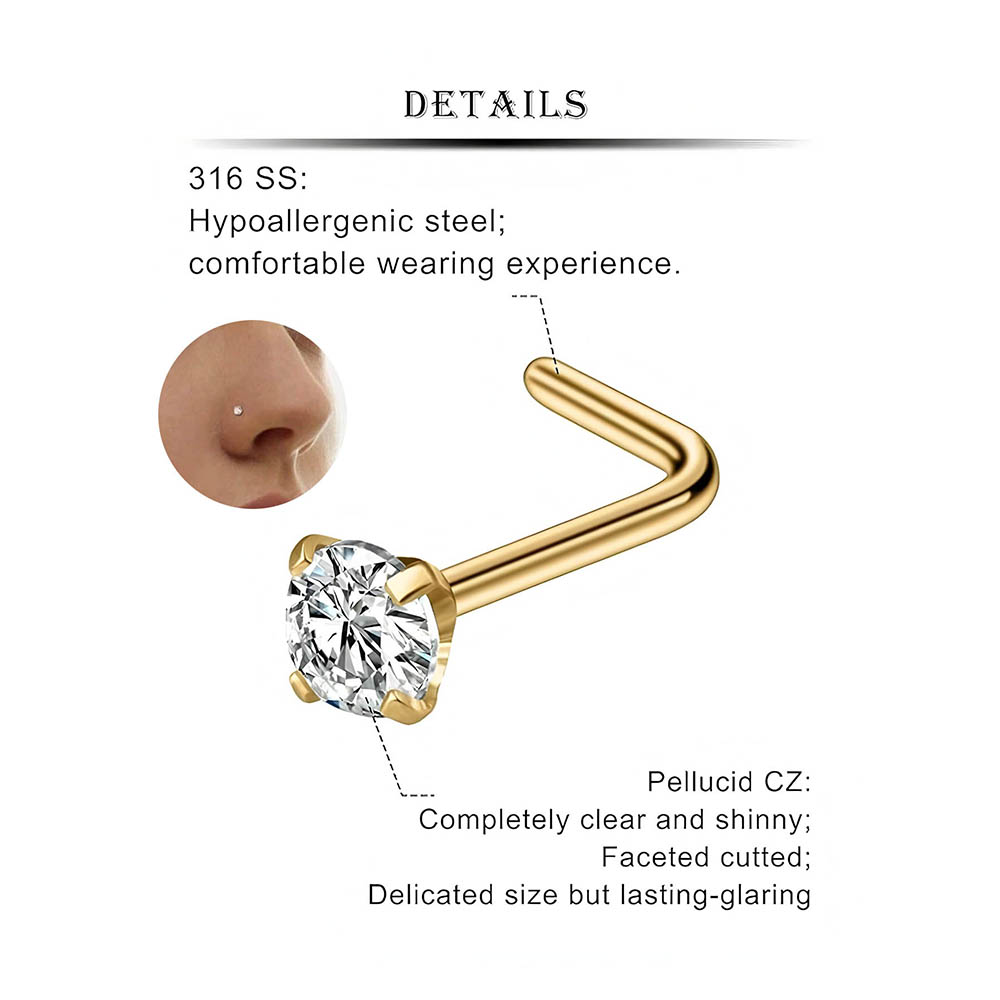 12 Parça Tam Set 316L Hipoaler - Body Jewelry Diamond incelemesi ve fiyatı